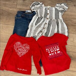 Red Kids Long Sleeve Shirt